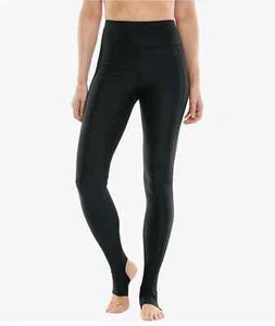 Coolibar Damen Serra Mesa Steigbügel Schwimmleggings schwarz Größe Small - Bild 1 von 8