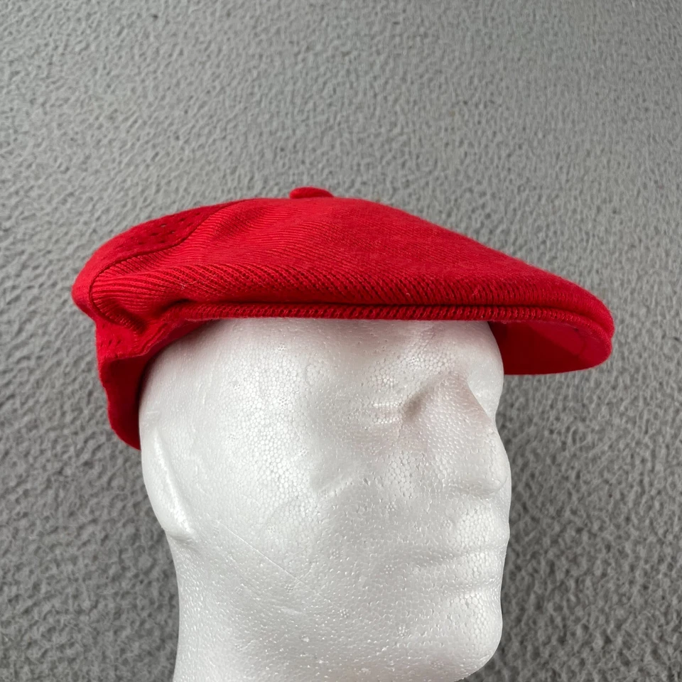 Gorra/gorra tejida roja ventilación malla acrílica Kangol 6347BC talla mediana comodidad Foto 1 de 4