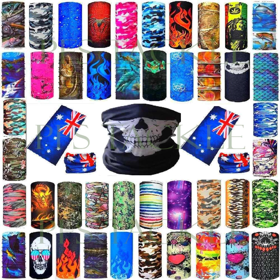 Bandana Face Shield Mask Fishing Headwear Biker Neck Tube Scarf Skull Head - image 1 of 1