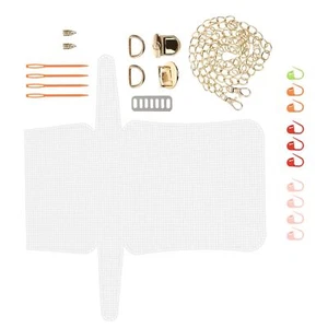 Knitting Crochet Bags Kit Hand- Knit Woven Bag Making Tool Cross Stitch Mesh ... - Picture 1 of 9
