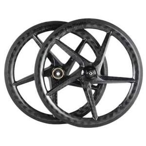 Carbon Bicycle Wheelset 5 Spoke 16 20 Inch 349 406 451 Rim Disc Brake Clincher - Picture 1 of 8
