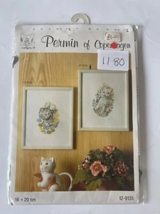 Kit punto croce Permin 12-9135 e 12-9136 - Foto 1 di 2