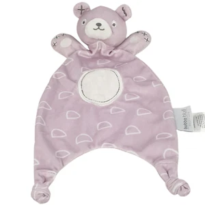 BUBBA BLUE Teddy Knotted Plush Baby Sleep Lovey Purple Comforter Toy Security Vg - Picture 1 of 9