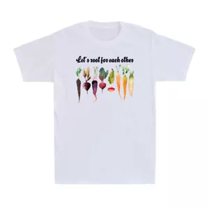 Let's Root For Each Other Funny Vegetables Gardening Gardeners Men's T-Shirt - Picture 1 of 10