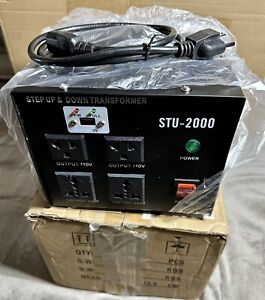 Sevenstar STU-2000Watt USB Voltage Converter Step Up Down Transformer 110V 220V