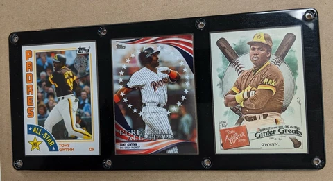 TONY GWYNN 3 CARD PLAQUE SAN DIEGO PADRES HALL OF FAME Cover
