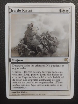 MTG KIRTAR'S WRATH (Ira De Kírtar) VERY RARE SPANISH [EXC-] Salvat-Hachette 2006 - Image 1 of 4