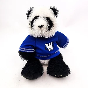 Ganz Webkinz Panda with Blue Shirt Plush HM111 Stuffed Animal No Code - Picture 1 of 9