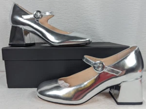 Marc Fisher LTD - Women's - Nessily Pump - Metallic Silver - Size 5M - Picture 1 of 17