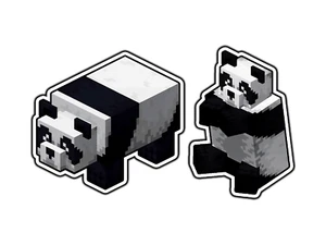 #1342 Panda Impermeable Vinilo Adhesivo Calcomanía Troquelada  - Imagen 1 de 3