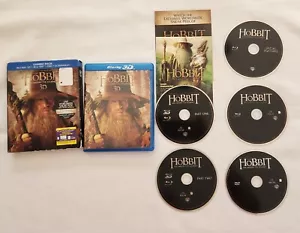 The Hobbit: An Unexpected Journey (Blu-ray 3D, Blu-ray, DVD, 2013) w/Slipcover - Imagen 1 de 3