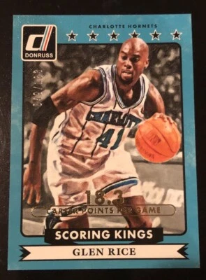 2014-15 Donruss GLEN RICE Scoring Kings 帆布 SP #d 49/183! — 第 1/2 张图片