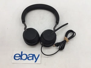 Jabra Evolve2 40 SE USB-C UC Stereo Computer Headset HSC131 Black FREE S/H - Afbeelding 1 van 4
