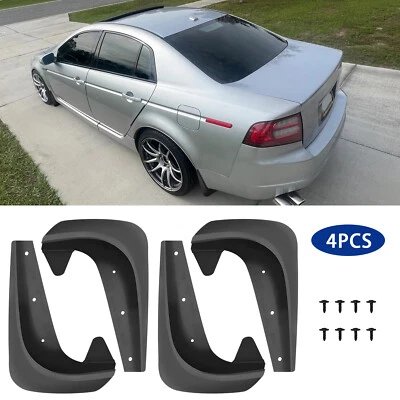 4PCS Front Rear Mud Flap SplashGuards Splashguard Mudflaps Fender For Acura TL Foto 1 de 4