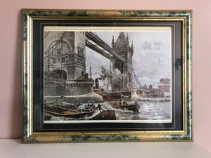 Framed Picture of Tower Bridge - Picture 1 of 8