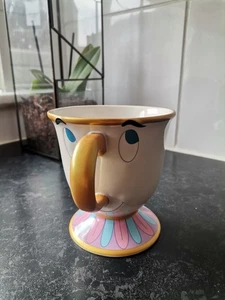 Disney Parks Beauty and the Beast Large Chip Teacup Ceramic Coffee Mug Cup - Picture 1 of 7