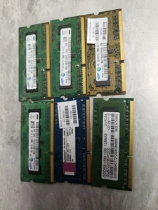 lot of 6 verious mfg 1GB DDR3 PC3-10600 (6-1gb = 6gb) laptop memory free ship - Picture 1 of 5
