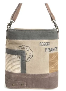 MYRA TASCHE S-9957 FRENCH POSTMARK SCHULTERTASCHE NEU MIT ETIKETT - Bild 1 von 6