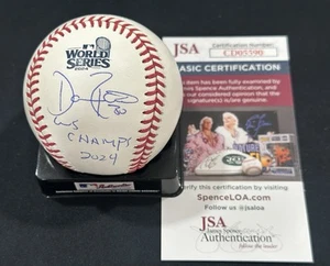 Dave Roberts Signed 2024 World Series Baseball Dodgers Autographed Auto JSA COA! - Picture 1 of 2