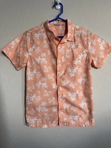Janie And Jack Boys Pineapple Palm Cabana Short Sleeve Shirt Size 16 - Picture 1 of 5