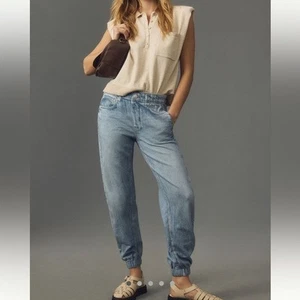 NWT Rag Bone Miramar Jogger in Glass Hill Photo Print Jean Sweatpants *flawed S - Picture 1 of 16