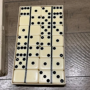 Juego De Colección De Puremco Nº 616 fichas de dominó estándar tipo mármol hechas en EE. UU. - Imagen 1 de 4