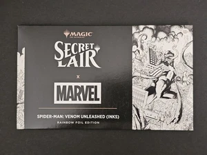 MTG Secret Lair: Marvel Spider-Man: Venom Unleashed (Inks) Rainbow Foil Edition - Picture 1 of 7