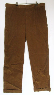 Lands' End Men's Comfort Waist Traditional Fit Corduroy Pants Brown 40 x 32 - Image 1 of 4
