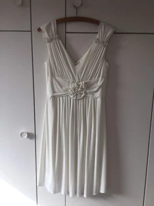 Tolles Kleid/Dress/Robe*schöne Details*weiß/cremeweiß*Gr.36*ärmellos*neu/Etikett - Bild 1 von 6