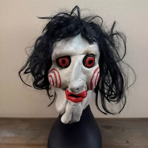 Vintage 2001 lizenzierter Saw Film Billy die Puppe Don Post Gummi Halloween Maske - Bild 1 von 9