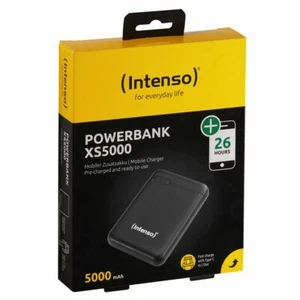 Intenso Powerbank mobile Ladestation Slim XS 5000 mAh Typ A / C USB OUT schwarz - Bild 1 von 2