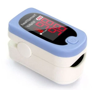 HealthSmart Pulse Oximeter Displays Blood Oxygen Saturation Content - Picture 1 of 10
