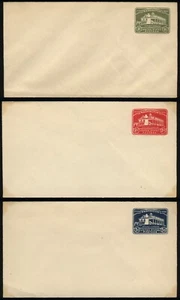 1932 #U523-#U528 3x MOUNT VERNON Stamped TINY Envelopes Stationery CV$6 Entire - Picture 1 of 1