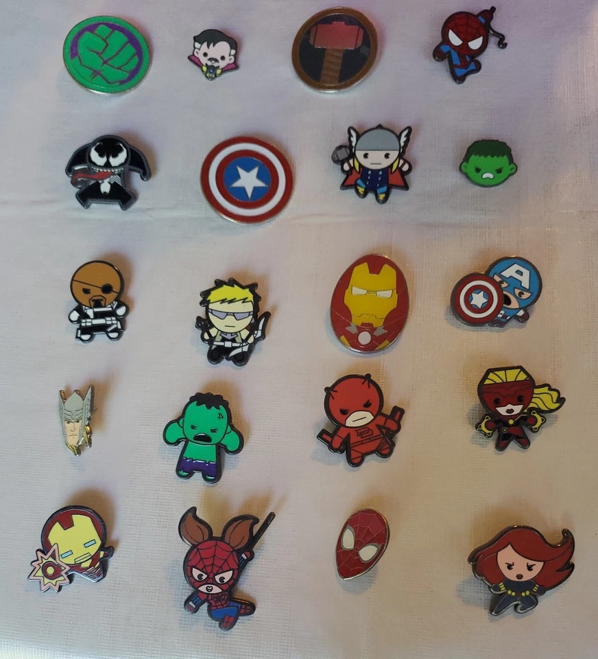 Marvel Avengers Themed 5 Disney Trading Pins ~ Randomly Assorted ~ Brand NEW - Image 1 of 1