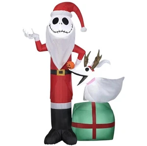 Nightmare before Christmas 5ft aufblasbares Skelett Jack & Dog Zero Santa Kostüm - Bild 1 von 8