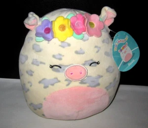 Squishmallow Rosie Schwein kleine Blume Krone rosa gepunktet Kelly Spielzeug weicher Plüsch NEU - Bild 1 von 5