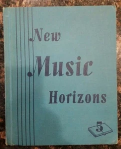Vtg HC, New Music Horizons 5 Fifth Book, Silver Burdett company 1946 *VINTAGE* - Picture 1 of 10