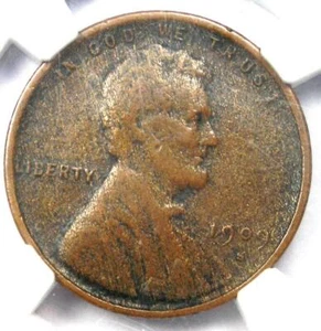 1909-S VDB Lincoln Wheat Cent 1C Penny - NGC VF Details - Rare Key Date Coin! - Picture 1 of 6