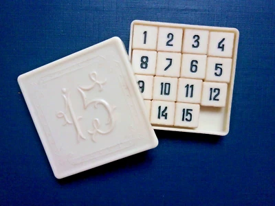 Vintage logic game "Fifteen" USSR 70s - Image 1 of 4