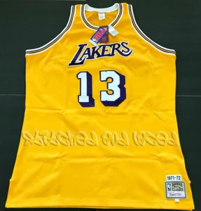 MITCHELL & NESS LOS ANGELES LAKERS WILT CHAMBERLAIN JERSEY 1971 1972 VINTAGE 54 - Picture 1 of 6