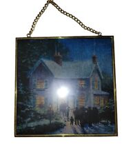 Thomas Kinkade Stained Glass Wall Hanger