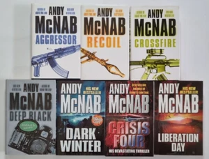 Andy McNab 7 Signed Nick Stone Missions Crisis Four Action Thriller HB Bundle - Imagen 1 de 8