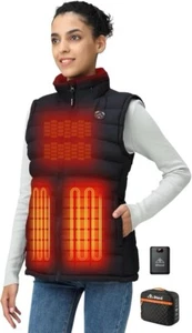 Women XL, iHood Women's Heated Vest with Battery Pack, Retractable Heated - Picture 1 of 9