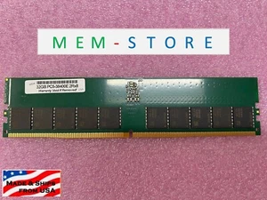 32GB DDR5-4800 ECC UDIMM Samsung ICs RAM Memory Compatible w/ M324R4GA3BB0-CQK - Picture 1 of 5