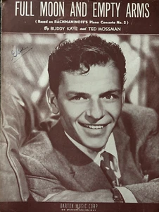 Vintage Sheet Music Full Moon & Empty Arms Buddy Kaye Ted Mossan Barton Music - Picture 1 of 2