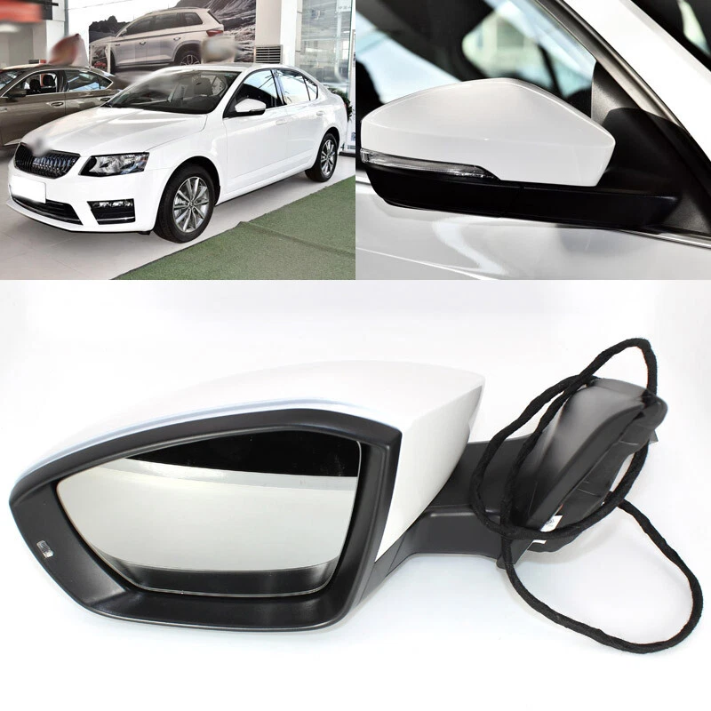 Automatic Folding Power Heated Driver Side View Mirror For Skoda Octavia 2014-17 - Imagem 1 de 3