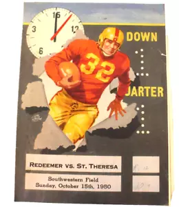 Holy Redeemer vs St. Theresa High School Oct.15, 1950 Souvenir Program - Picture 1 of 3