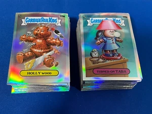 2021 Topps Garbage Pail Kids Chrome Series 4 Complete 100 Card Refractor Set - Picture 1 of 1