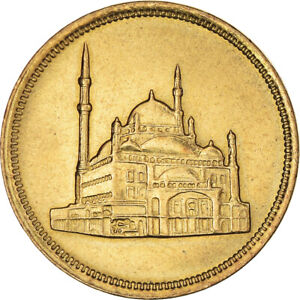 [#1041132] Coin, Egypt, 10 Piastres, 1992/AH1413, AU, Brass, KM:732
