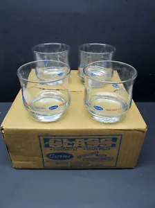 Vasos Lowball vintage, calefacción y refrigeración PORTADOR, juego de 4, NUEVO - Imagen 1 de 5